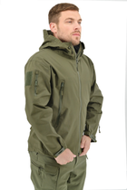 Легкая тактическая летняя куртка (ветровка, парка) с капюшоном Warrior Wear JA-24 Olive Green L - изображение 8