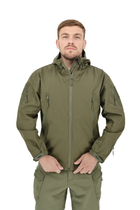 Легкая тактическая летняя куртка (ветровка, парка) с капюшоном Warrior Wear JA-24 Olive Green XL - изображение 3