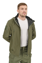 Легкая тактическая летняя куртка (ветровка, парка) с капюшоном Warrior Wear JA-24 Olive Green XL - изображение 6