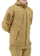 Тактична куртка Eagle Soft Shell JA-01-0 з флісом Пісок (Койот) M - зображення 3