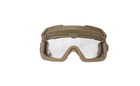 Очки под шлем FAST прозрачная линза, Tan (для Airsoft, Страйкбол) - изображение 2