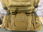 Рюкзак Тактический Армейский Зеленый Олива с подсумками и креплением 80л-85л - изображение 5