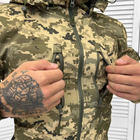 Мужская водонепроницаемая Куртка с Капюшоном Squad Softshell на флисе пиксель размер 2XL - изображение 4