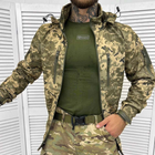 Мужская водонепроницаемая Куртка с Капюшоном Squad Softshell на флисе пиксель размер 3XL - изображение 5