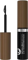 Объемная тушь для бровей L'Oreal Paris Infaillible Brows с эффектом до 24 часов Коричневый 4.9 мл (3600523755288)