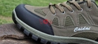 Кроссовки мужские хаки ботинки рабочие на пятке и носке прорезиненная накладка 43р код: 3029 - изображение 4