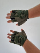 Тактические перчатки без пальцев Mechanix Mpact , Олива, размер XXL - изображение 3