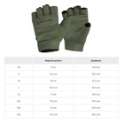 Рукавиці тактичні безпалі Pentagon Duty Mechanic 1/2 Gloves Олива S - изображение 2