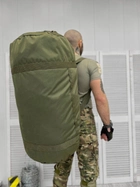Тактический армейский рюкзак сумка баул водонепроницаемый , 100 литров, Олива - изображение 3