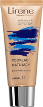 Podkład matujący Lirene Nature Matte fluid 14 Caramel 30 ml (5900717060142)