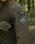 Мужская тактическая рубашка Убакс хаки под шевроны армейская L - изображение 5