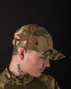 Чоловіча тактична кепка з липучкою для шеврона камуфляж - зображення 9
