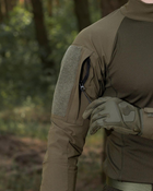 Мужская тактическая рубашка Убакс хаки под шевроны армейская L - изображение 9