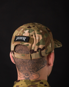 Чоловіча тактична кепка з липучкою для шеврона камуфляж - зображення 11