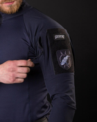 Мужская тактическая рубашка Убакс синий под шевроны армейская XXL - изображение 7