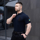 Мужская тактическая футболка поло синяя армейская XXL - изображение 4
