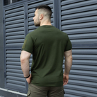 Чоловіча тактична футболка хакі під шеврони армійська S - зображення 2