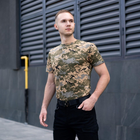 Чоловіча піксельна футболка армійська бавовняна хакі XXL - зображення 5