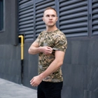 Мужская пиксельная футболка армейская хлопковая хаки M - изображение 2