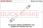 Гальмівний шланг QUICK BRAKE CU0240AA Daewoo Nubira; Volkswagen Golf, Jetta, Scirocco, Polo; Peugeot 306; Audi 100; BMW 3 Series, 1 Series; Ford Transit, Focus
