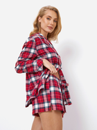 Piżama (koszula + spodenki) Aruelle Marissa pajama short M Czerwona (5905616143668) - obraz 3