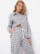 Піжама (сорочка + штани) Aruelle Stacy pajama long L Сіра (5905616144085) - зображення 4