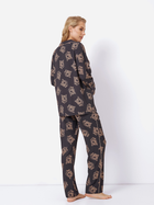 Піжама (сорочка + штани) Aruelle Taya pajama long S Чорна (5905616144214) - зображення 2