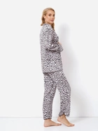 Piżama (koszula + spodnie) Aruelle Valencia pajama long M Szara (5905616144320) - obraz 3