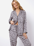 Piżama (koszula + spodnie) Aruelle Valencia pajama long XL Szara (5905616144344) - obraz 5