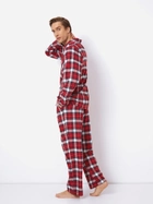 Піжама (сорочка + штани) чоловіча великих розмірів бавовняна Aruelle Michael pajama long 2XL Червона (5905616145303) - зображення 2