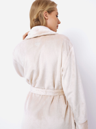 Халат жіночий Aruelle Eva bathrobe M Кремовий (5904541439723) - зображення 2