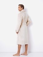 Халат чоловічий з велсофта теплий Aruelle Henry bathrobe M Кремовий (5905616144924) - зображення 2