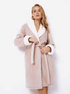 Халат жіночий великого розміру Aruelle Nora bathrobe XL Бежевий (5904541436340) - зображення 3