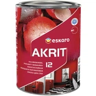 Краска акрилатная водоэмульсионная Eskaro Akrit 12 полумат белая 0,95 л (28576)