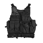 Жилет тактичний військовий розвантаження Tactical Vest A60 Black - зображення 1