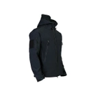 Тактична чоловіча куртка Softshell чорна М - зображення 3