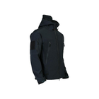 Тактична чоловіча куртка Softshell чорна XL - зображення 3