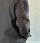 Куртка военная флисовая SoftShell осень/зима Черная L - изображение 6