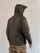 Куртка тактическая флисовая SoftShell осень/зима Олива XL - изображение 6