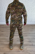 Військово-тактичний костюм пуловер + штани для ЗСУ, НГУ на флісі осінній Мультикам XXXL - зображення 5