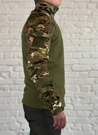 Убакс армейский флисовый с рукавами рип-стоп и флисовой подкладкой для ВСУ Мультикам/Олива S - изображение 4