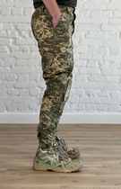 Тактичні штани ріп-стоп з флісовою підкладкою з НАКОЛІННИКАМИ Піксель XL - зображення 3