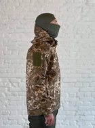 Куртка армійська на флісі SoftShell осінь/зима Піксель S - зображення 3