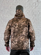 Куртка армійська на флісі SoftShell осінь/зима Піксель S - зображення 7