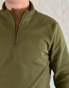 Тактичний костюм пуловер + штани осінній олива S - зображення 12