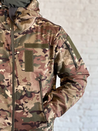 Військово-тактичний костюм SoftShell осінній для НГУ, ЗСУ мультикам XL - зображення 11