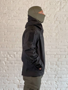 Тактичний осінній костюм SoftShell чорний для НГУ, ВСУ L - зображення 9