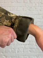 Убакс военно-тактический на флисе с рукавами рип-стоп и флисовой подкладкой для ВСУ Пиксель/Олива S - изображение 8