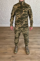 Военно-тактическая форма для ВСУ, НГУ на флисе рип-стоп убакс со штанами Пиксель L - изображение 1