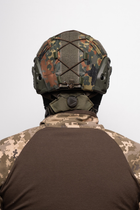 Чехол на военную каску FAST безухий с велкро-липучками в универсальном размере Бундес - изображение 6